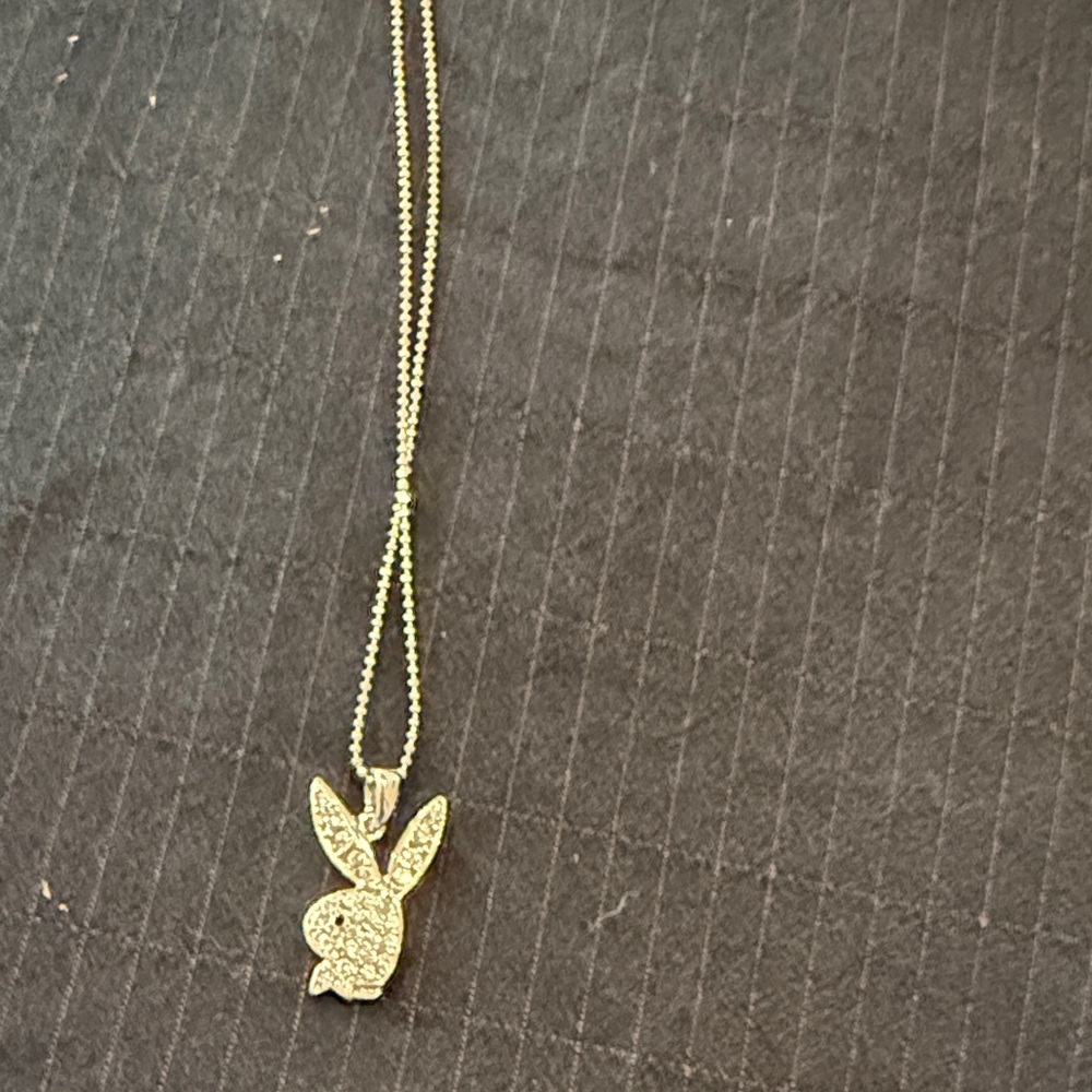 PLAYBOY Gold Bunny Pendant Necklace